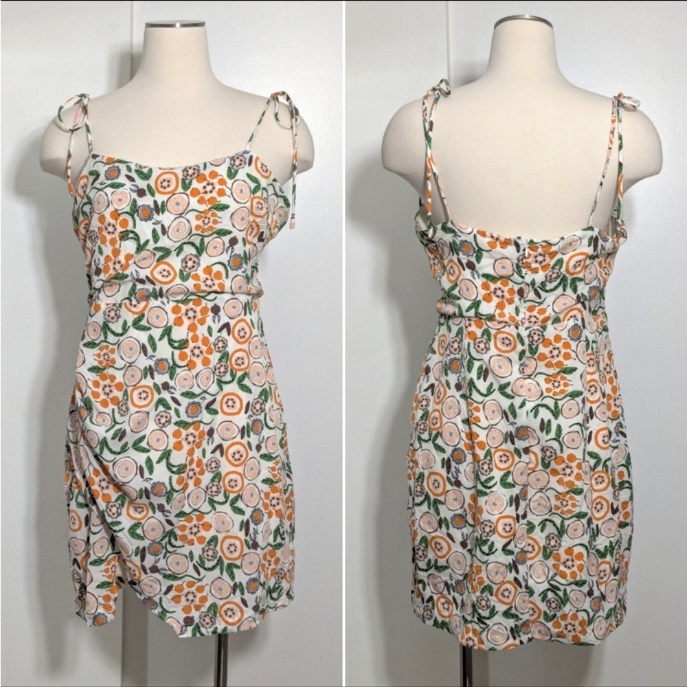 Lush Orange Spaghetti Strap Sundress Mini